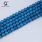 Gemstone Beads Turquoise Howlite Beads Natural Howlite Precious Stone Turquoise Gemstone Loose Beads