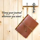 Writing Eco-friendly Leather Diary Light Brown Writing Notebook Unlined Pages Travel Journal