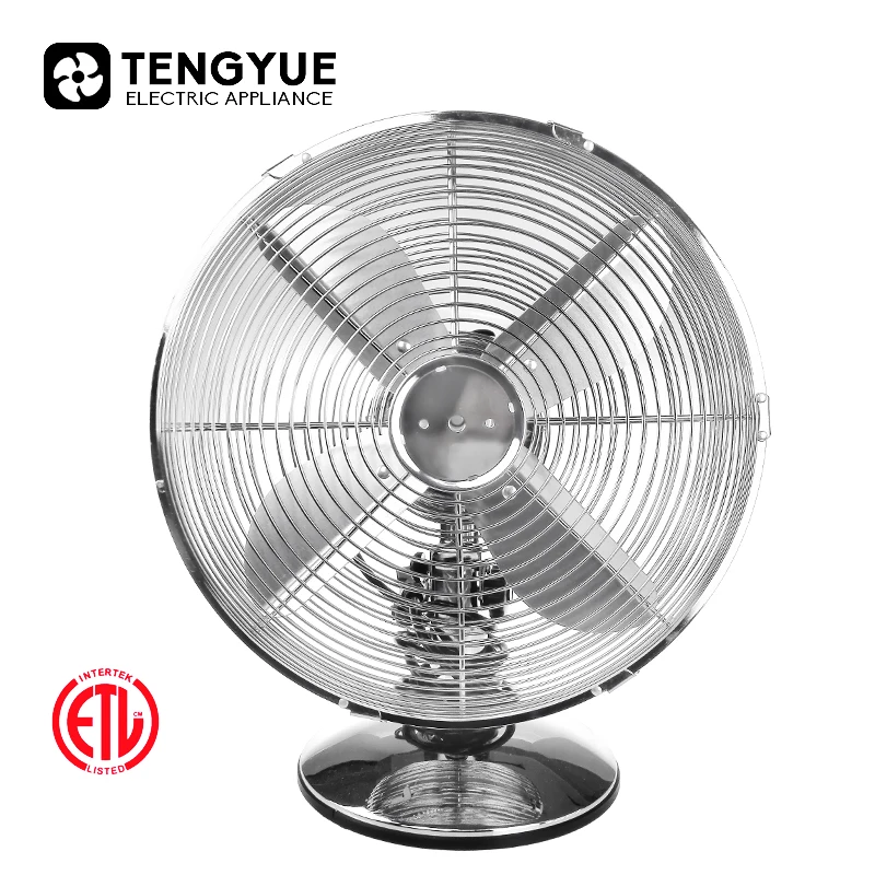 Retro Fan Metal Chrome Fan 