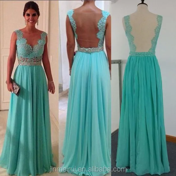 Vestidos de fiesta color menta largos Clearance