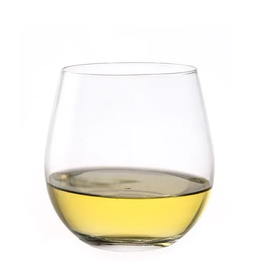 Customized Machine Made Cheaper Price 12oz Crystal Wine Glass Sublimation Tumblers Drinking Stemless Wine Glass