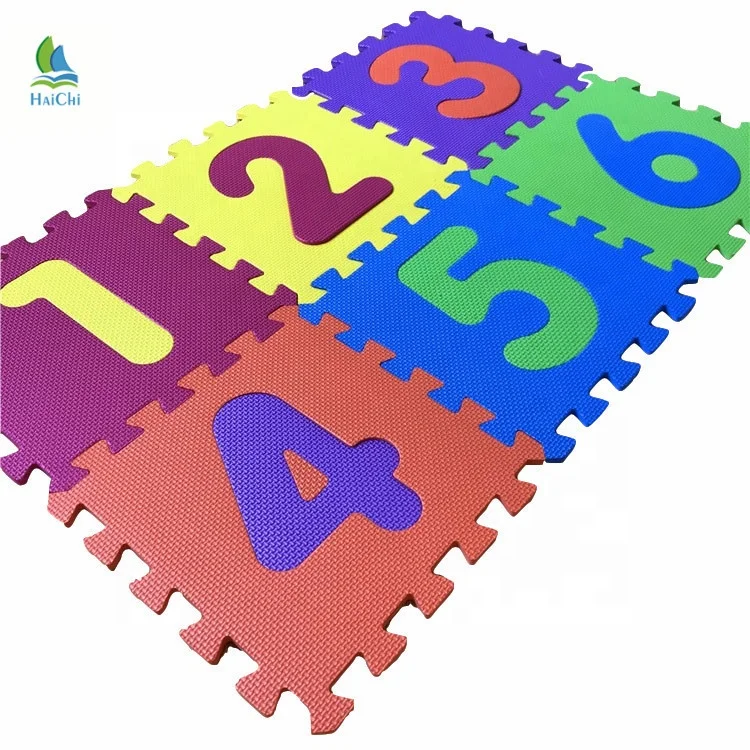 idrop Children EVA Foam Alphabet Number Puzzle Play Mat Set 