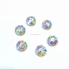 AB Color Marguerite Lochrose Pointed Back Sew On Rhinestones Crystal Stone For Dresses