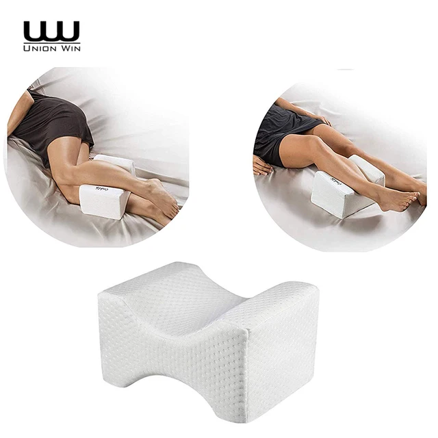 Customized Contour Orthopedic High Density Memory Foam Leg Knee Pillow With Removable Cover