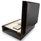 Watch Portable Luxury Black Wooden Wrist Watch Accept Customized Packaging Display Box Case