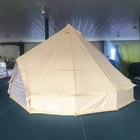 Family Big Outdoor Double Door Bell Tents For Family Camping Large Outdoor Indian Teepee Tents