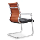 Office Orange Chair Chair Office Executive Leather Chair Pp Arm Rest Waiting Room Orange Back Office Chair