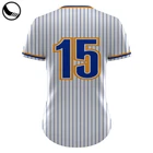 Uniform Baseball Uniforms Jerseys Customized 2 Button Tackle Twill Baseball Jersey Uniform