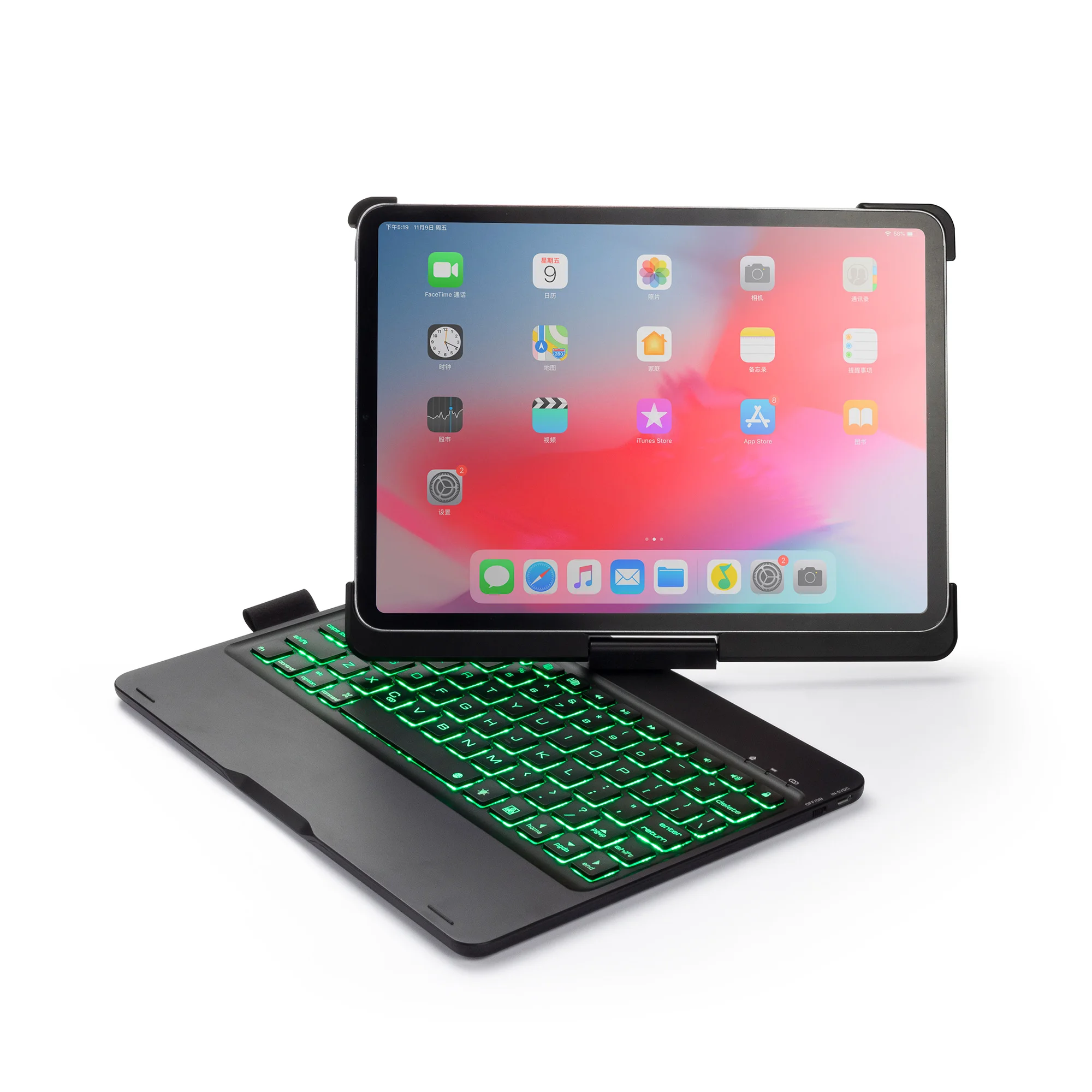 ipad pro rotating keyboard case