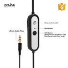 Earphone Audio Heavy Bass Ear Hook HIFI Stereo ANC Active Noise Cancelling Wired Earphone EarbudWith 3.5mm Audio Plug And Clip For Convenience