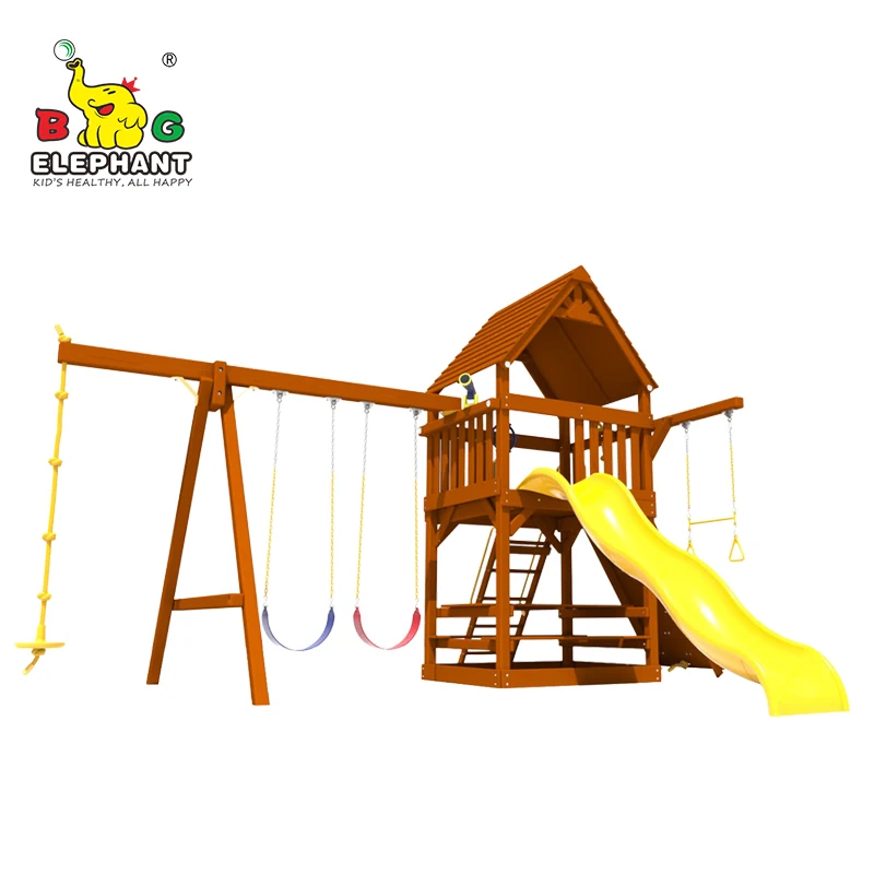 plastic outdoor swing set