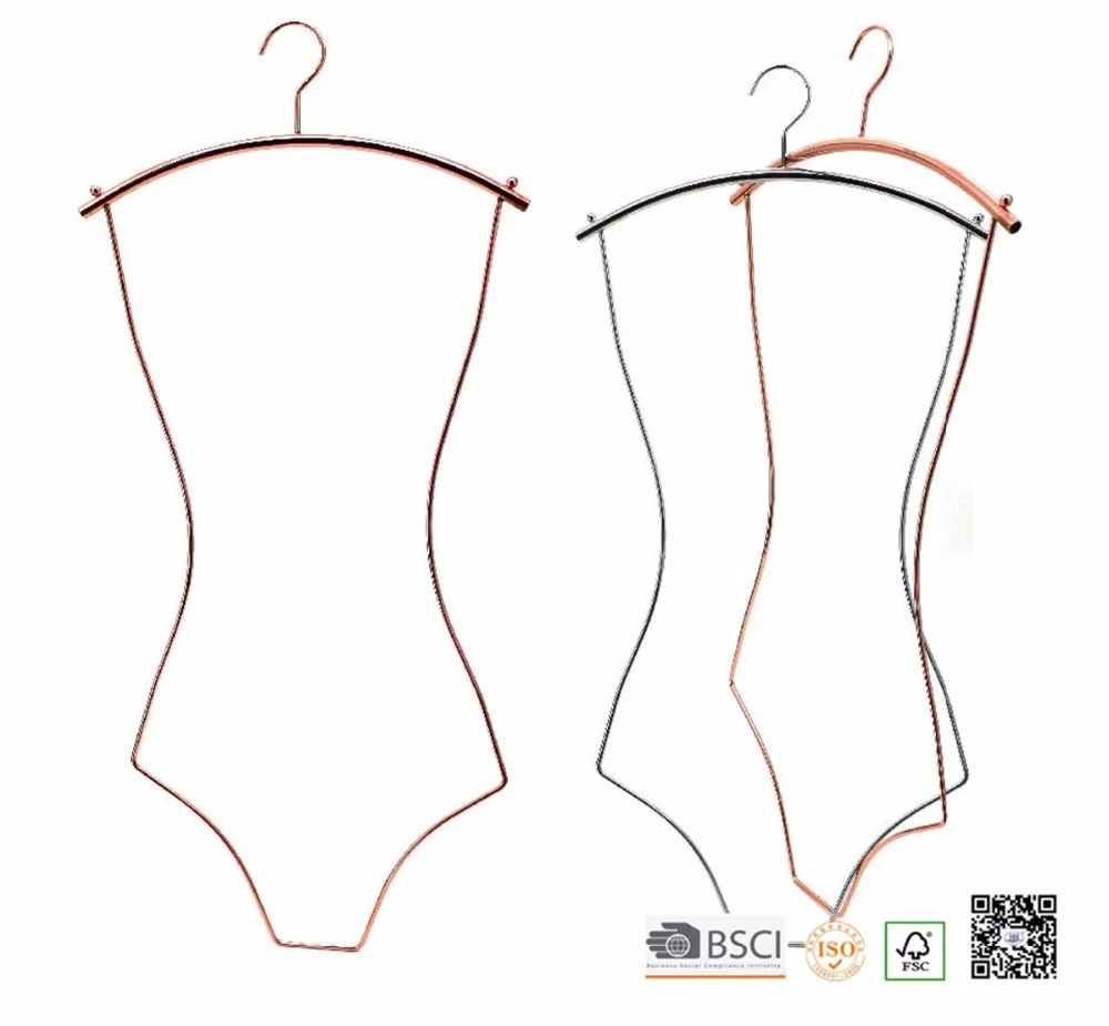 Shiny Rose Gold Swimsuit Body Shape Hanger Wire Metal Bikini Hanger Buy Swimwear Hanger Rose Gold Bikini Hanger Swimwear Metal Hanger Product On Alibaba Com