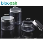 Small Bottle Plastic Plasticplastic 200ml Plastic Jar Aluminum Cap Small Empty Bottle PET Plastic Jar Wide Mouth Cosmetic Jar 200ml