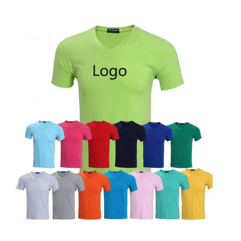 Custom Logo Printing Women T Shirt V 