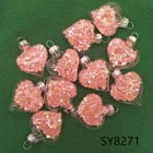 Ornament Glass Ornament Hot Sell Mini Clear Glass Heart Hanging Ornament