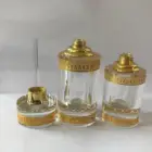 Wholesale 3 6 12ml Luxury Fragrance China Attar Transparent Crystal Empty Perfume Bottle Dropper For Women