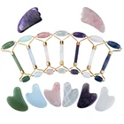 Massage Therapy Face Lifting Jade Roller Blue Sodalite Facial Roller For SPA Beauty Products