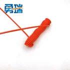 2 Lanyard Cable 2 Meter Long Retractable Cable Spiral Spring Lead Lanyard Retractable Coil Lanyard Cable