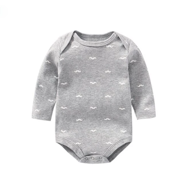 manufacturer Baby Boy Bodysuit Onesie Long Sleeve Cotton Clothes(0-12 Months)