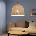 Handmade Bamboo Pendant Lamp American Vintage Retro Handmade Rattan Bamboo Lamp Shade Pendant Lamp