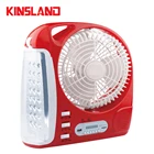 Fan Fm Radio Multi Function Rechargeable Electric Emergency Charger Fan With Am Fm Radio