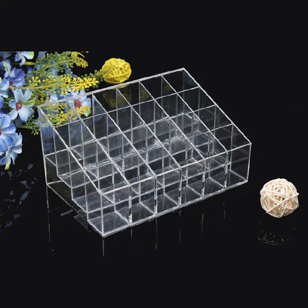 Lipstick Holder Display Stand Clear Acrylic Cosmetic Organizer