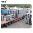 Weight Pallet With Heavy Weight 1200*1000mm Solid Surface And 3 Runners Back Plastic Pallet With 8 Steel Bars