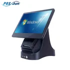 Computer Cashier Machine OEM Desktop Electronic Cashier Register Machine Cheap 15.6 Inch All In 1 Pc Tv Barebone Computer