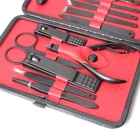 Gift Black Black Business Set Low MOQ Business Gift High Quality Professional Men's Manicure Set Black