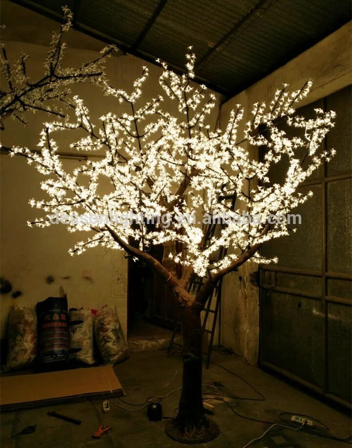 warm white cherry blossom tree