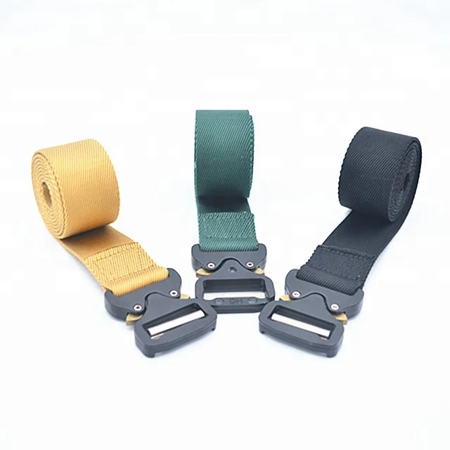 wholesale Factory fashion New belt nylon material woven Weaving Fabric Men's Belt