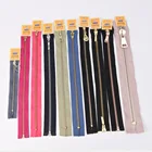 Zipper Factory Cheap Custom 3# 5# 8# 10# Brass Separating Zipper Metal Zip Cierre For Hoodies/Jeans/Jackets/Handbag Garment Zipper