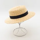 Hat Straw Hat 2020 New Style Summer Fashion Wheat Straw Hat Straw Boater Hat With Black Band