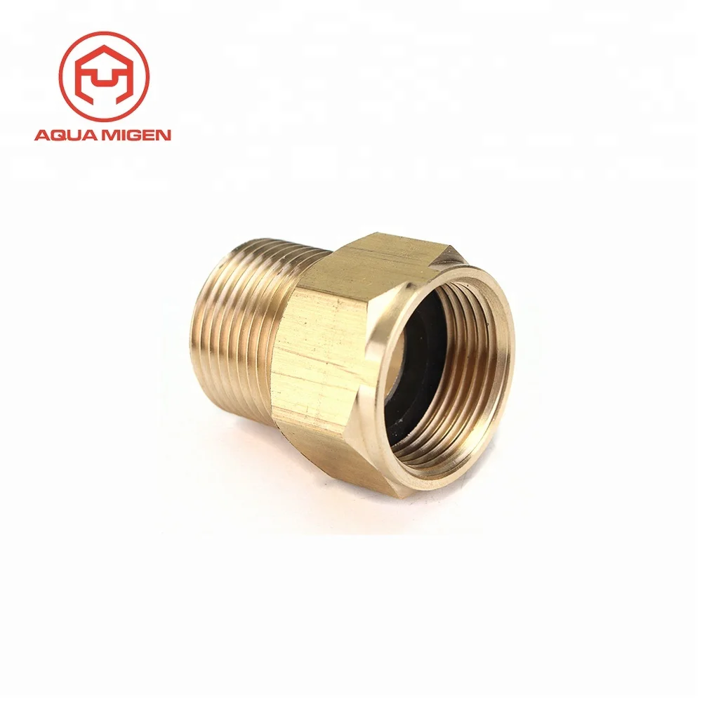 KARCHER M22 Male to M22 Male Grip Coupling Connector BRASS Pressure Washer Hose 