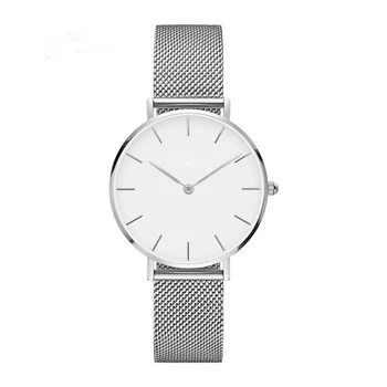 Luxury Watch With White And Black Great Dial 300 Meter Waterproof Sterling Silver Bracelet Ladies Quartz Watches