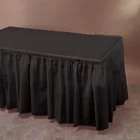 Table Skirt Cover Party Table Skirt 29 Inch X 14 Feet Elegant White Table Skirt Cover Disposable Solution For Party