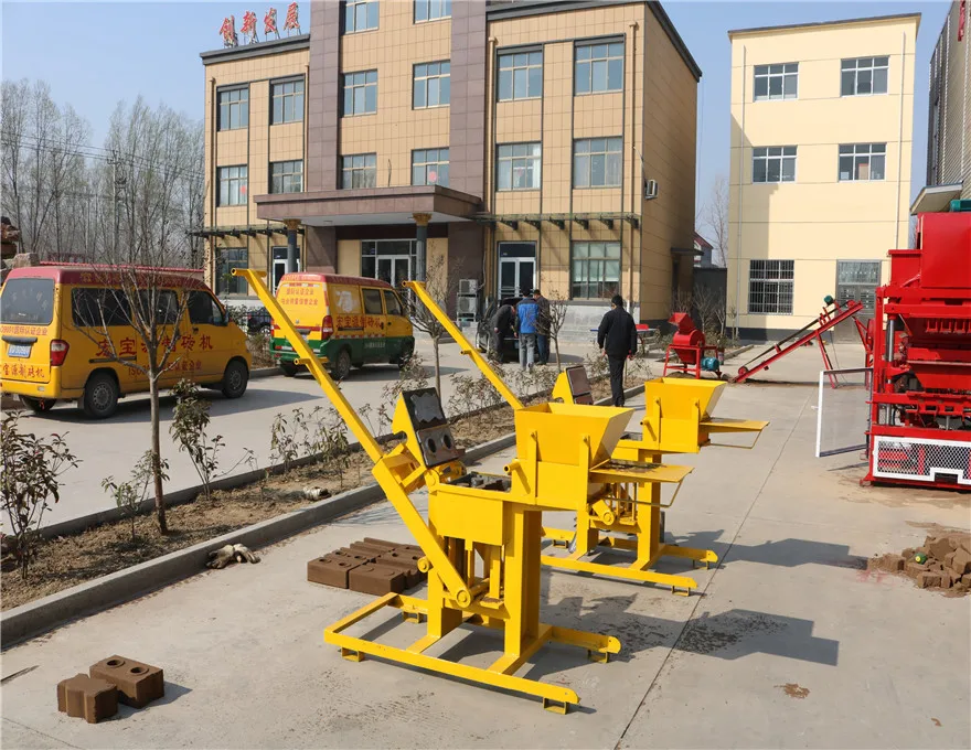QMR2-40 Hand Press Manual Clay Interlocking Earth Soil Cement Brick Machine for Sale manufacture