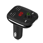 Car Mp3 Rohs Dual USB Bluetooth Car Charger With LED Display Car Use FM Transmitter Adapter MP3 Player Handsfree Car Kit