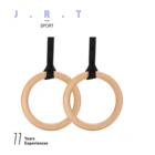 Gymnastic Wooden Gym Rings Exercise Fitness Wooden Gymnastic Rings