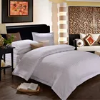 Stripe Bedding Cotton Bedsheet Set Customized 100% Cotton 3 Cm Satin Stripe Wholesale Bedsheets Hotel Bedding Set