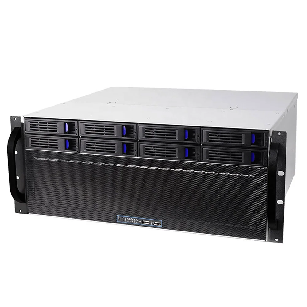 4u Rackmount Server Case With 8 Hot Swappable Sata Sas Drive Bay