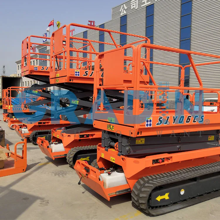 Caterpillarscissor Lift Crawler Type Self Moving Man Lift Track Drive