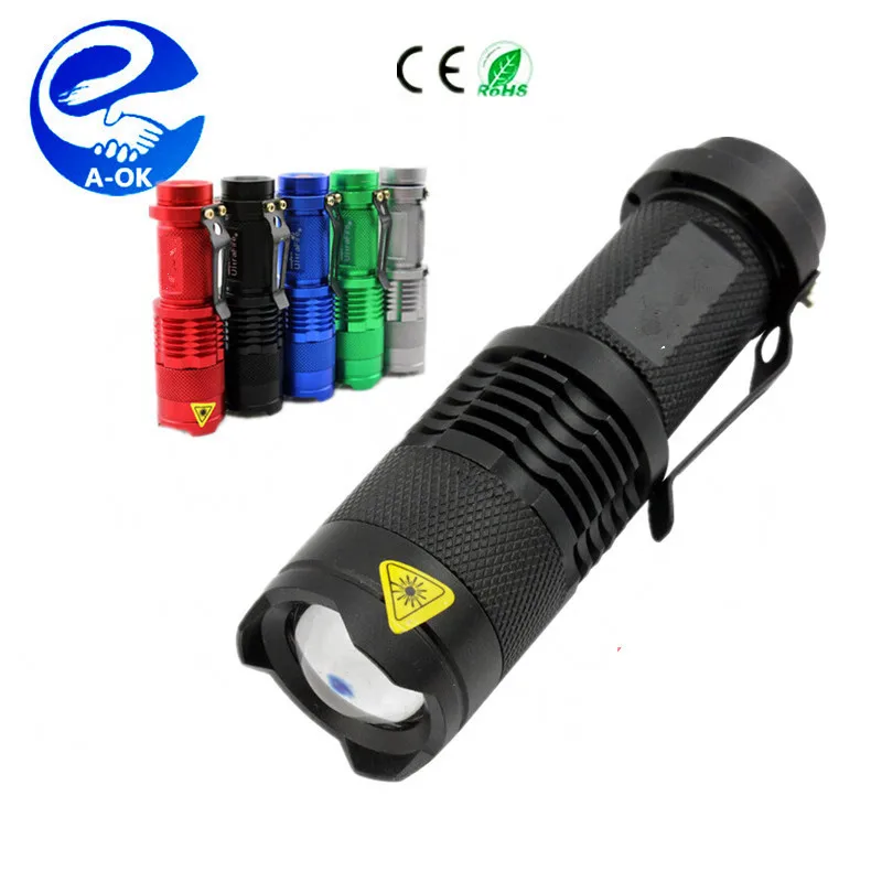 Mini Tactical Flashlight With 3 Modes Ultra Bright 300 Lumens Bulb And Body & 