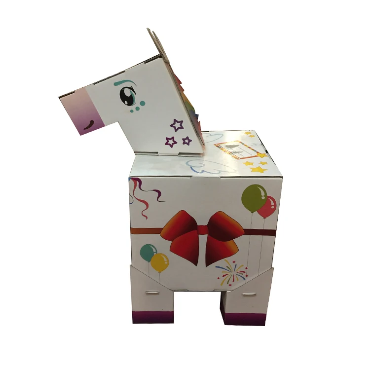 design and printing moving packaging cardboard suitcase gift