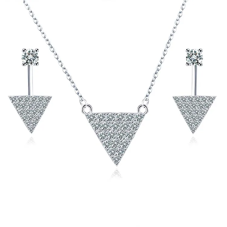Bridal Jewelry Set 925 Sterling Silver 