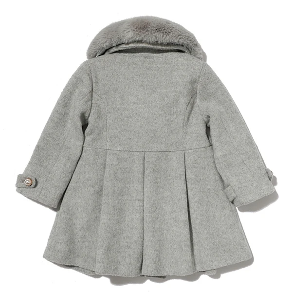 long winter coats for kids with fur collar