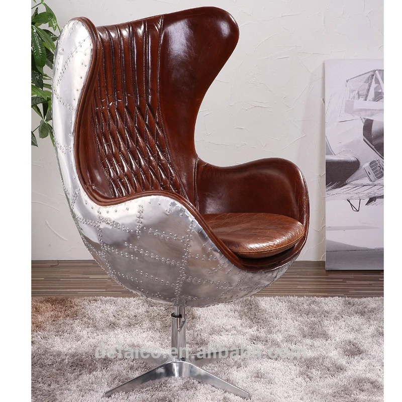 aviation aluminum egg chair