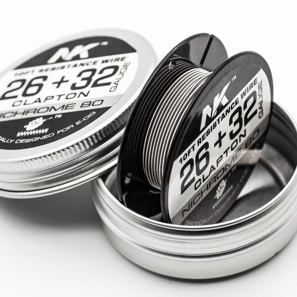 Nk Best Nickel Chrome 80 Round Wire 26ga 32ga Ni80 Clapton Wire Prebuilt For Atomizer - Buy Nickel Chrome Round Wire,Ni80 Clapton Wire,Wire Prebuilt For Atomizer Product on Alibaba.com