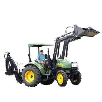 Chinese Cheap Farm small 30hp 40hp 4wd compact tractor Mounted frond end loader with bucket for sale
