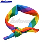 Scarf Wholesale 21x21inch Cotton-polyester Gay Pride Rainbow Bandana Head Scarf